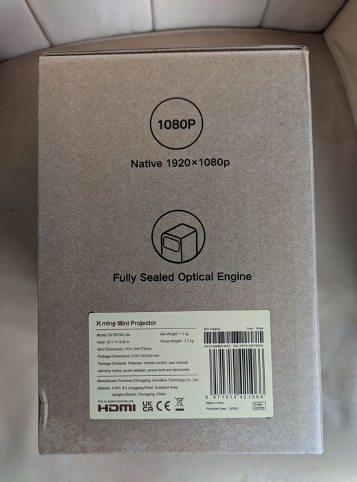 Projector Formovie Xming Q1 SE 1080p nativo