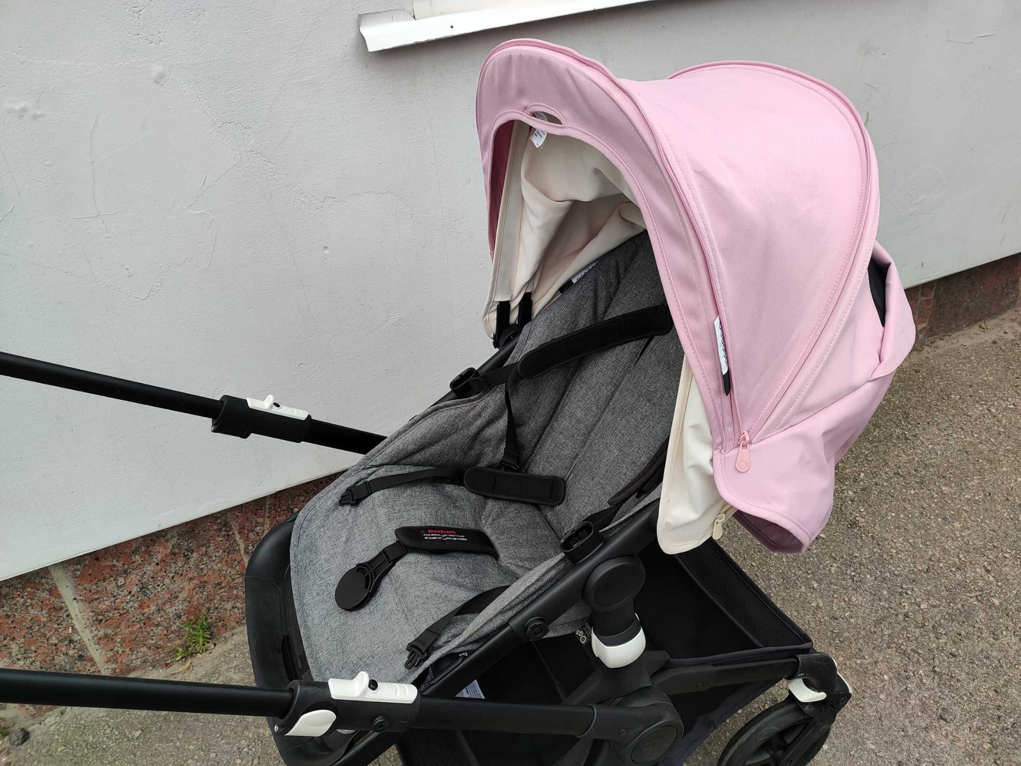 Коляска Bugaboo Fox 2, Black, Grey melange  футмуф візочок
