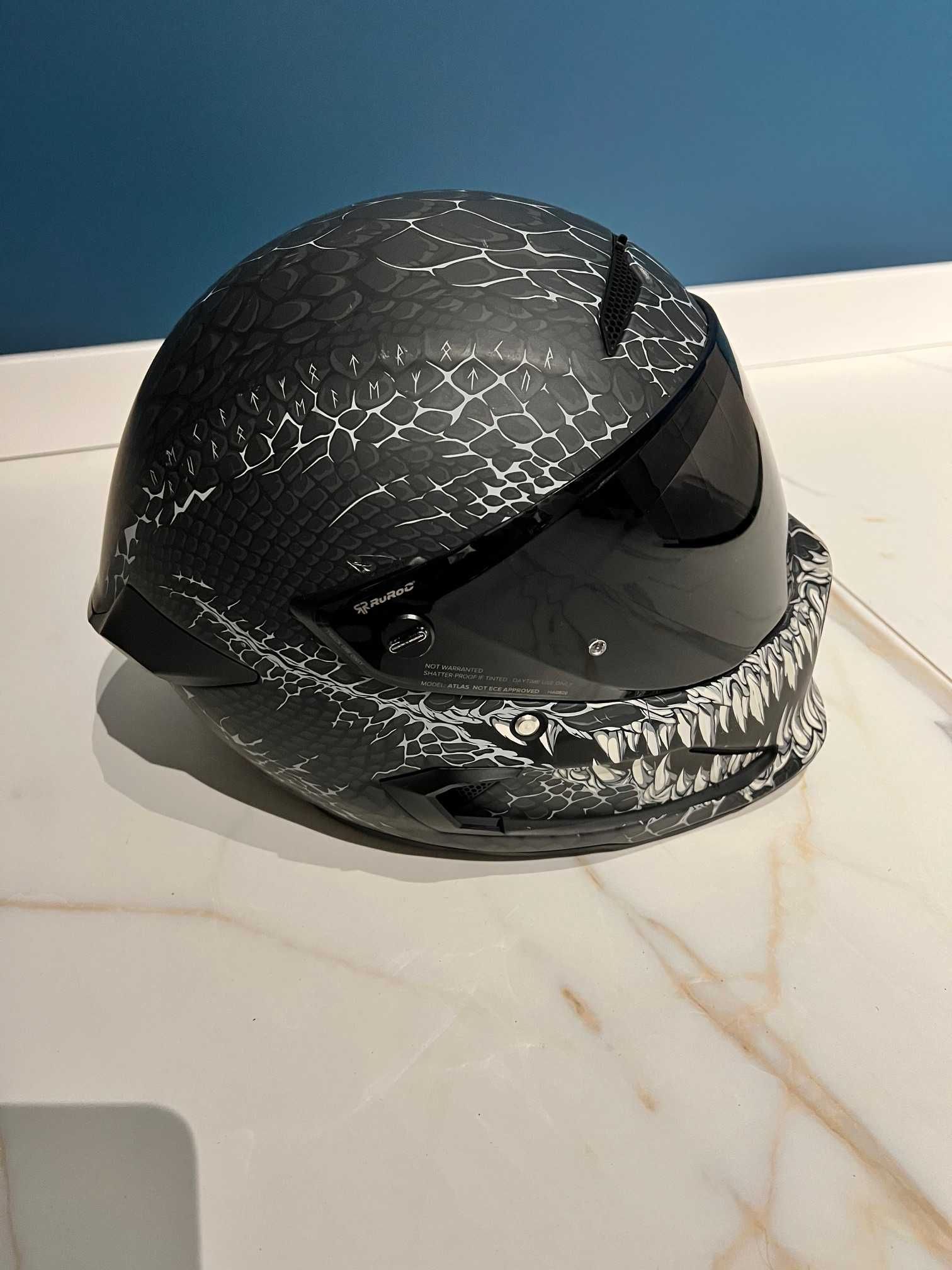Kask Ruroc Atlas 4.0 Jormungandr, stan bdb, rozmiar SM