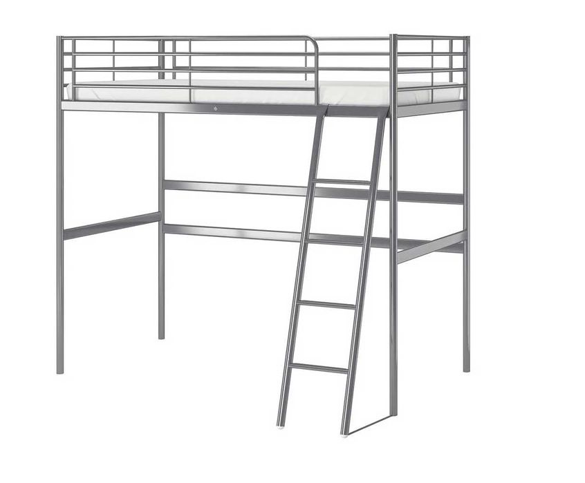 łóżko piętrowe metalowe IKEA Svarta