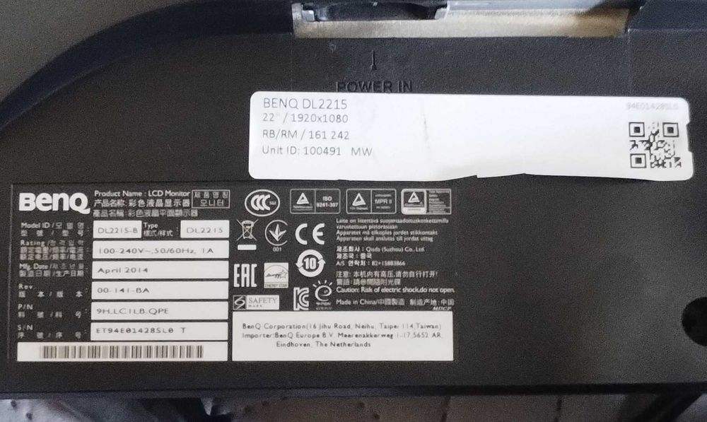 Monitor Benq DL2215 22"