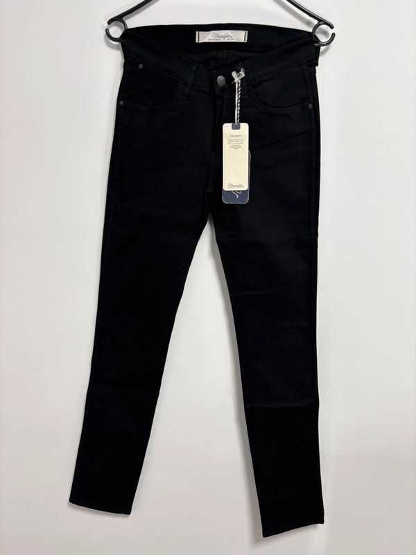 Wrangler Stokes W26 L32 Damskie Jeansy Czarne Skinny Fit