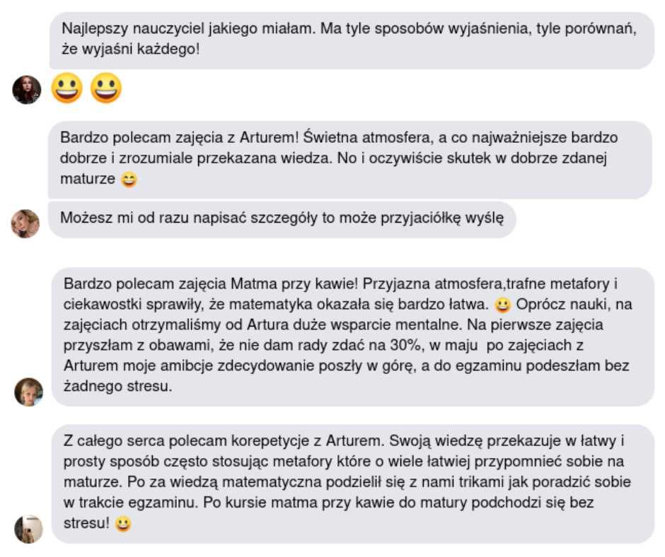 KOREPETYCJE Z MATEMATYKI |  Prosto, zrozumiale i na luzie!