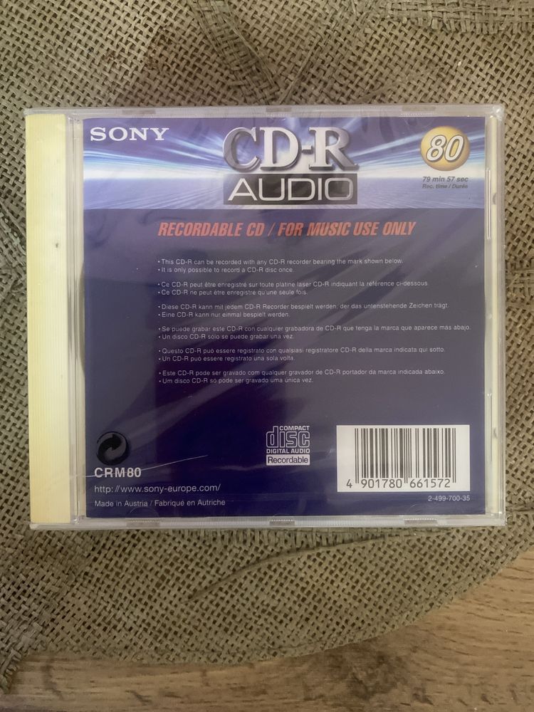 SONY CD-R Áudio  80m/ Conjunto de 4 Cds
