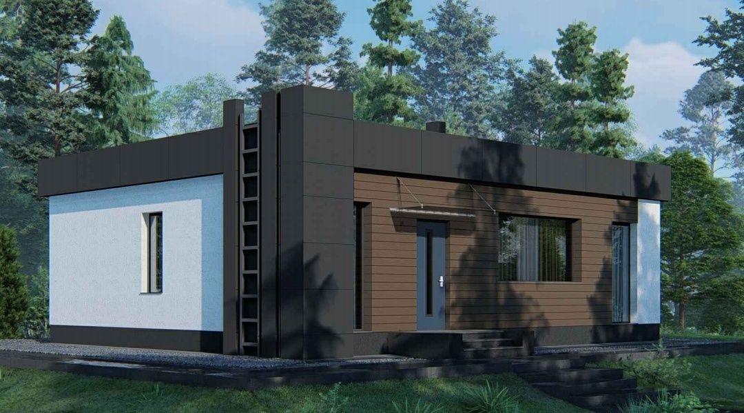 Продам архитектурный эскизный проект дома 90мв м