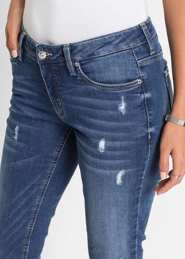 bonprix jeansy spodnie jeansowe skinny cygaretki kieszenie 38 vv