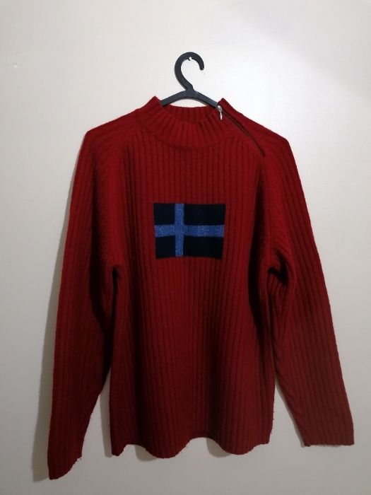 Camisola de Malha, com gola de fecho, da "Shop One"