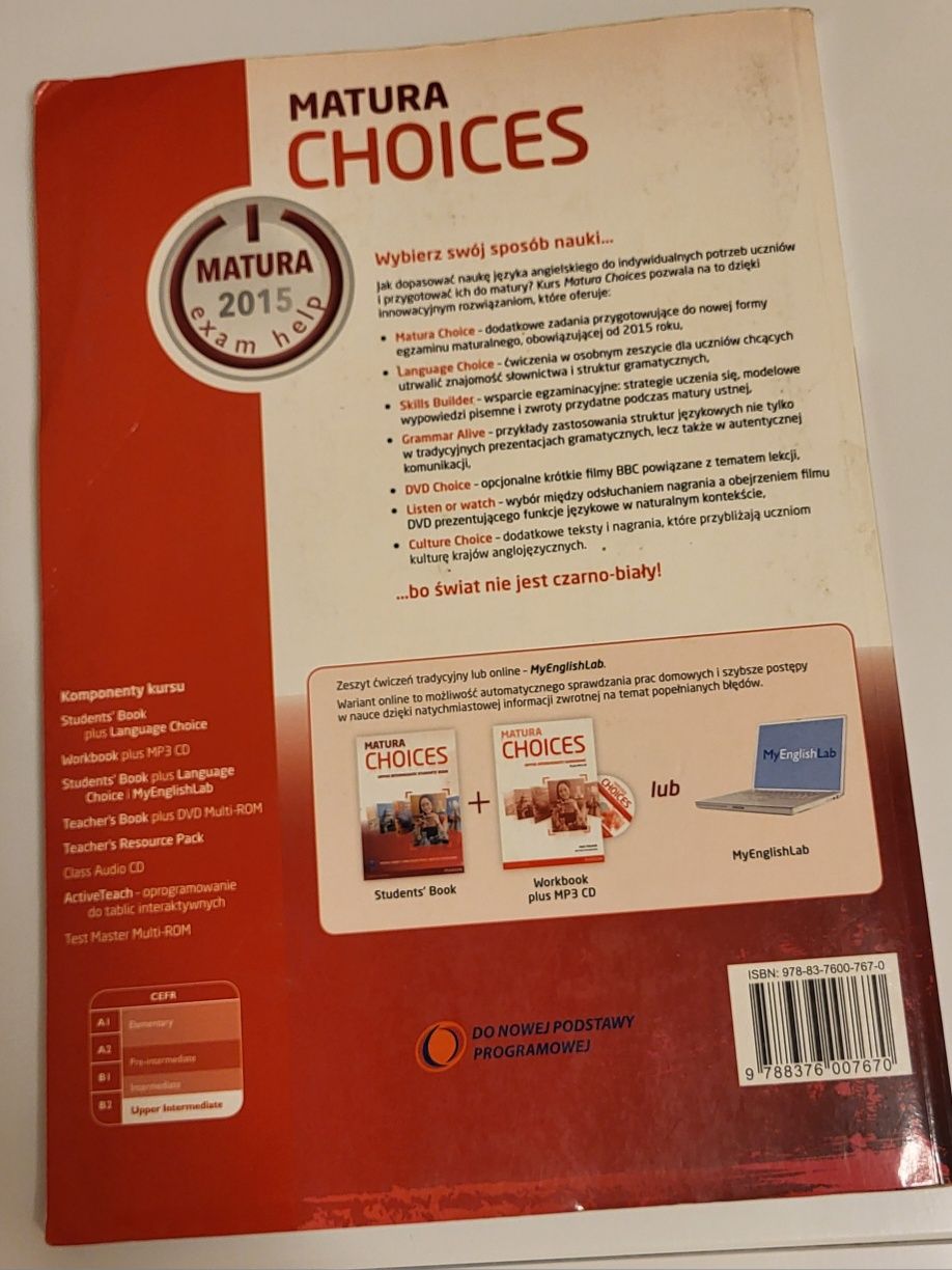 Podręcznik do angielskiego Matura Choices Pearson
