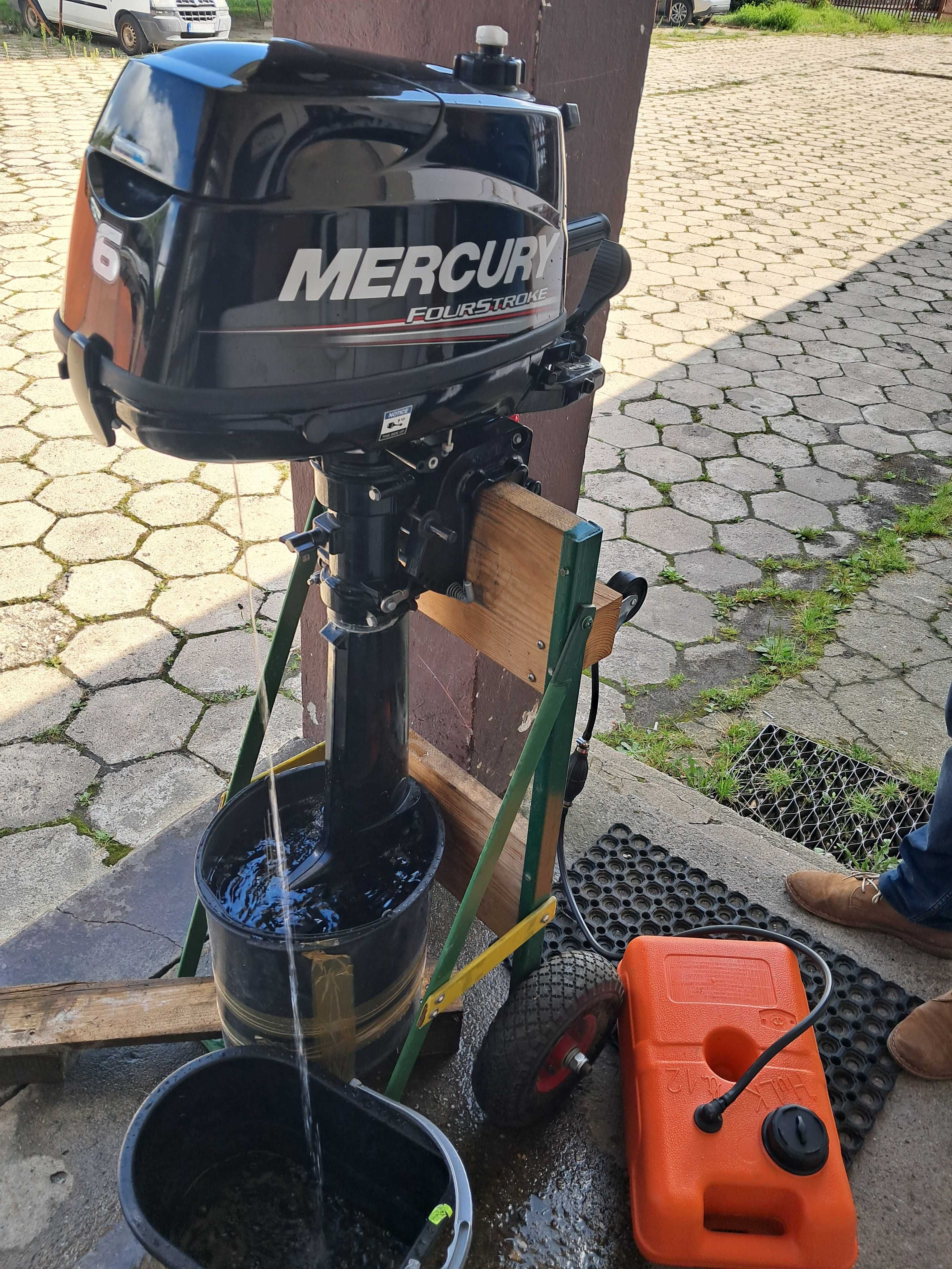 Silnik zaburtowy Mercury, 6KM, długa stopa, 2019r