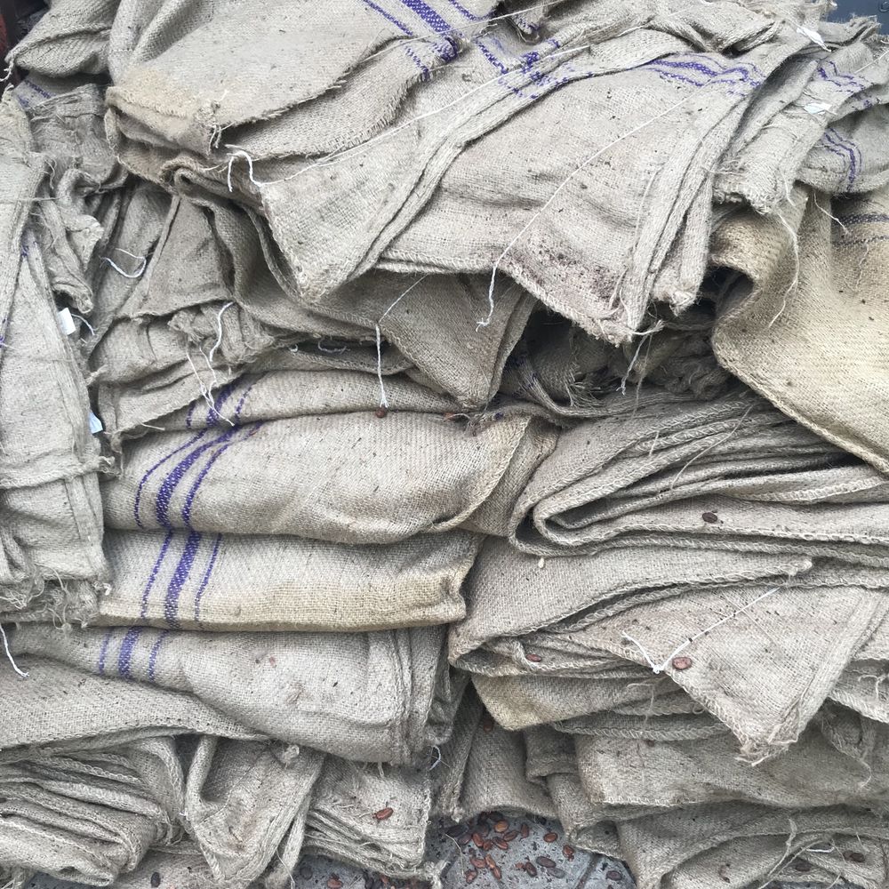Мішки джутові, з під кавових зерен, какао бобів