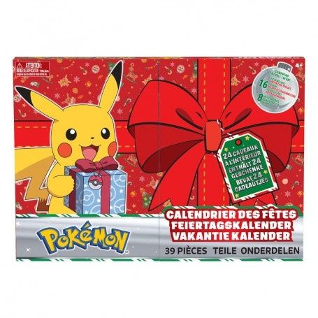 Calendario do advento com 16 figuras Pokemon - Natal