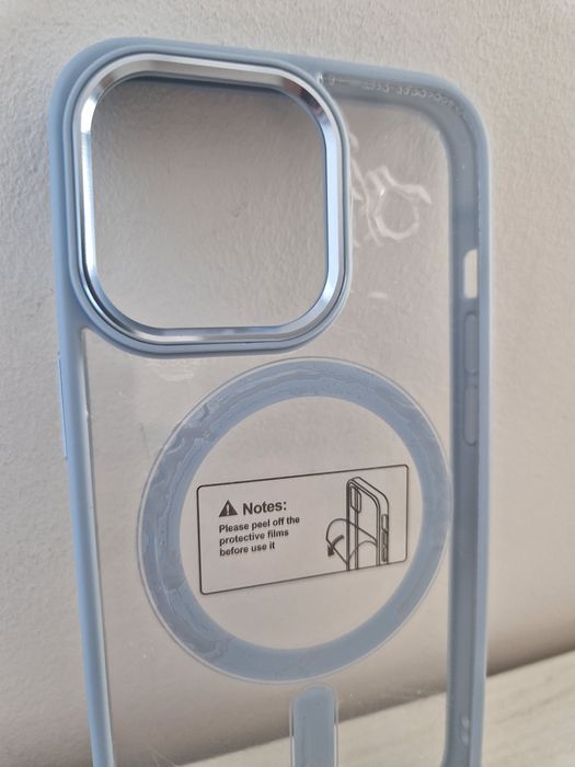 Tel Protect Magnetic Clear Case do Iphone 13 Pro Jasnoniebieski