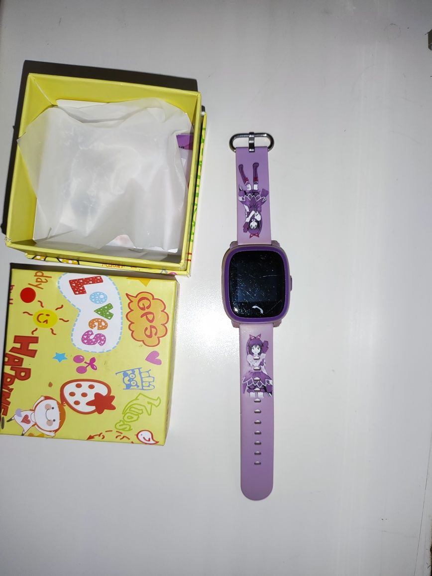 Дитячий смарт-годинник GoGPS ME K25 Пурпуровий (К25ПР)