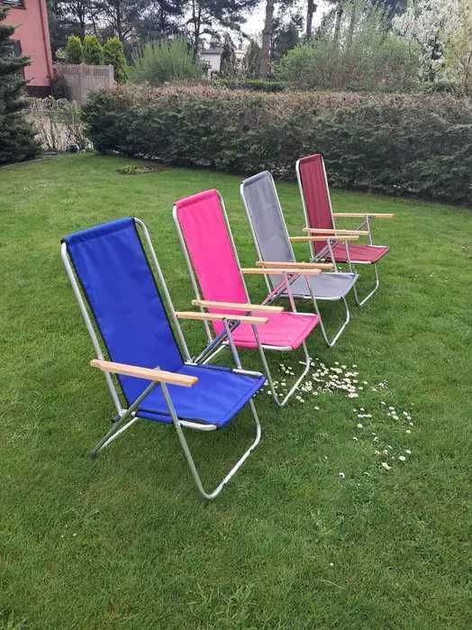 Leżak plażowy ogrodowy do 135kg 2 funkcyjny aluminiowy Polski produkt
