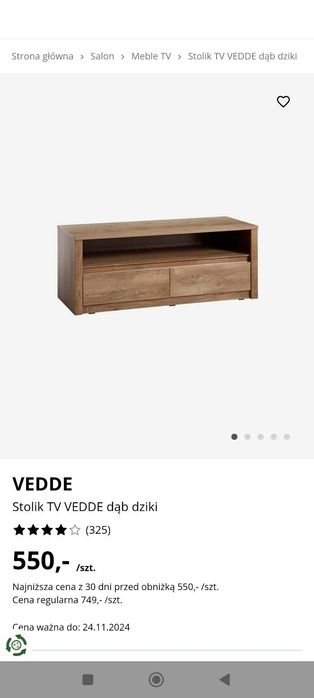 Zestaw- Szafka  pod tv i witryna