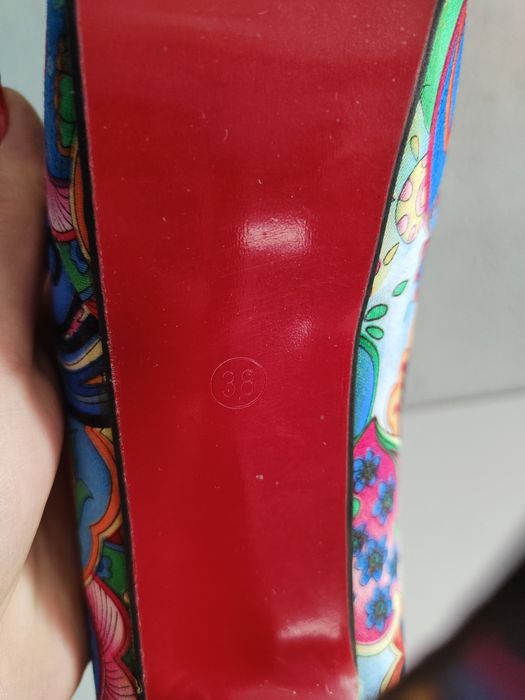 Szpilki nowe wysoki obcas kolorowe Hit