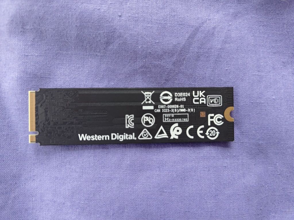 SSD диск Western Digital SN810 512GB M.2 2280 PCIe 4.0 x4 NVMe 3D NAND