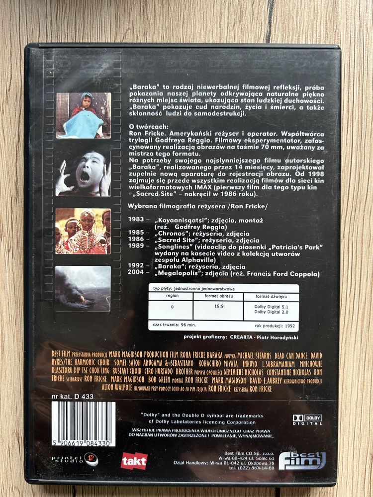 Baraka DVD film dokumentalny