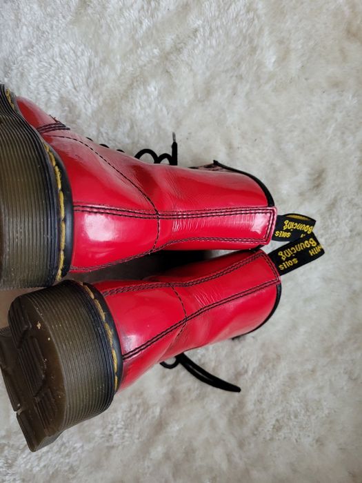 Dr Martens, martensy, czerwone glany rozmiar 36, skóra
