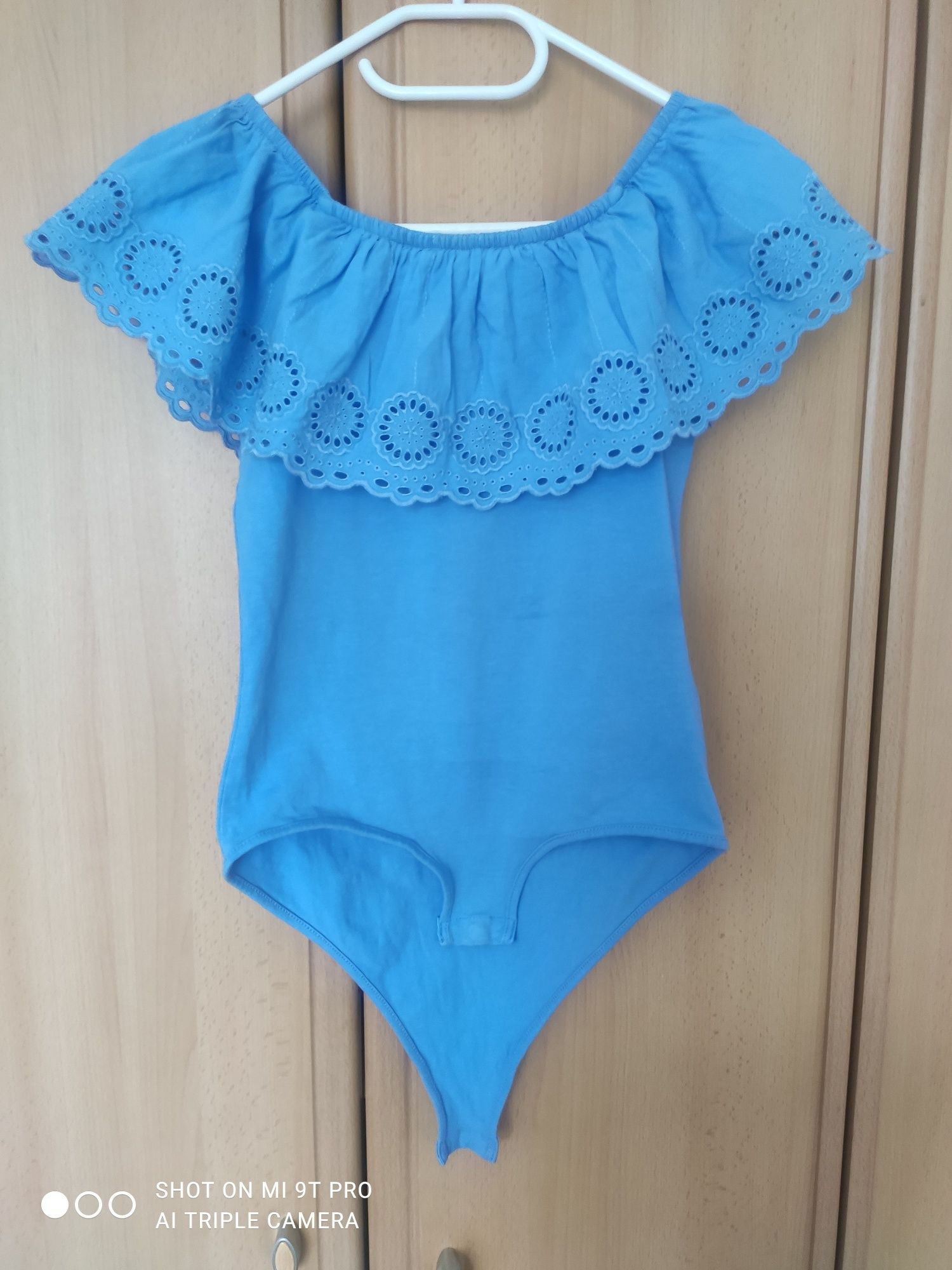 Body dziewczęce niebieskie Zara r. 152