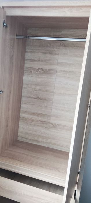JAK NOWE! Zestaw mebli 4 elementy. NORTON dwa regały, komoda i szafa