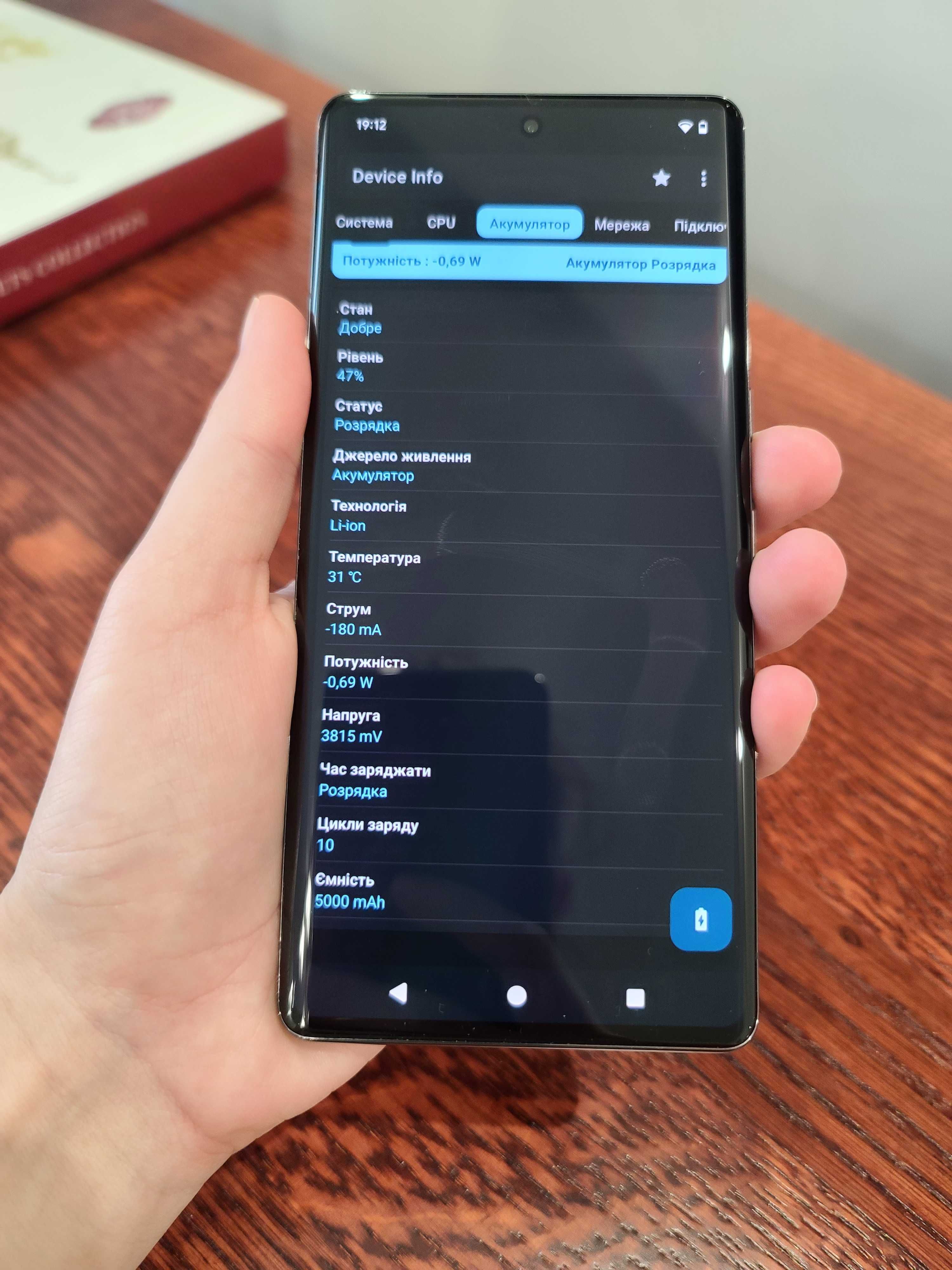 Google Pixel 7 Pro 12/128GB Obsidian 10 циклів заряду