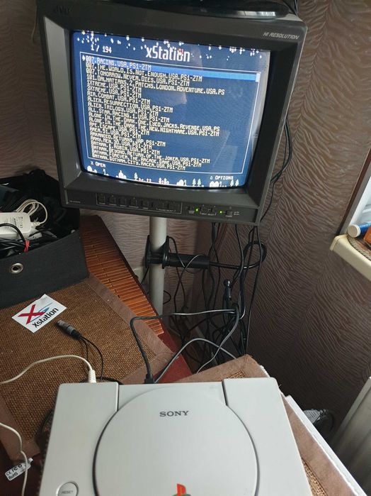 PlayStation 1 NTSC SCPH 1000 Mod Xstation +128 Gb карта більше 180 ігр