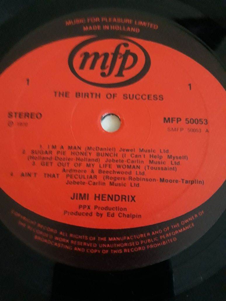 Jimi Hendrix - Birth of Success. 1970. Kolekcja własna.