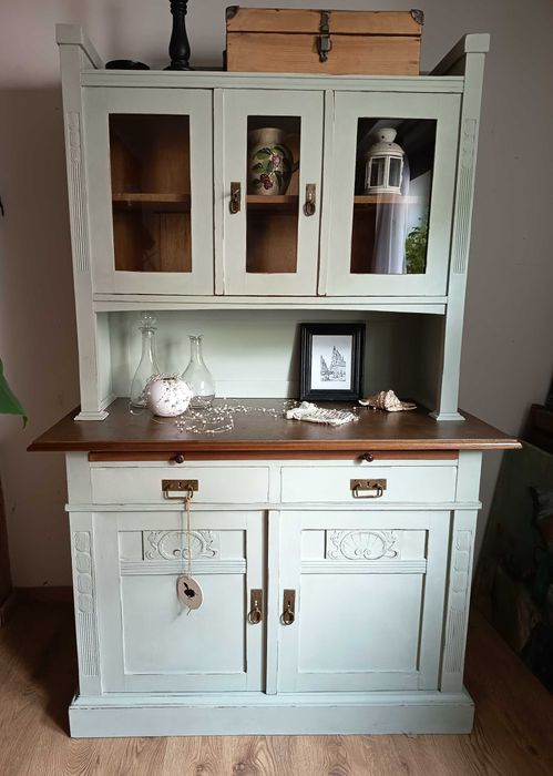 Odnowiony duży kredens - rustykalny , shabby chic, vintage