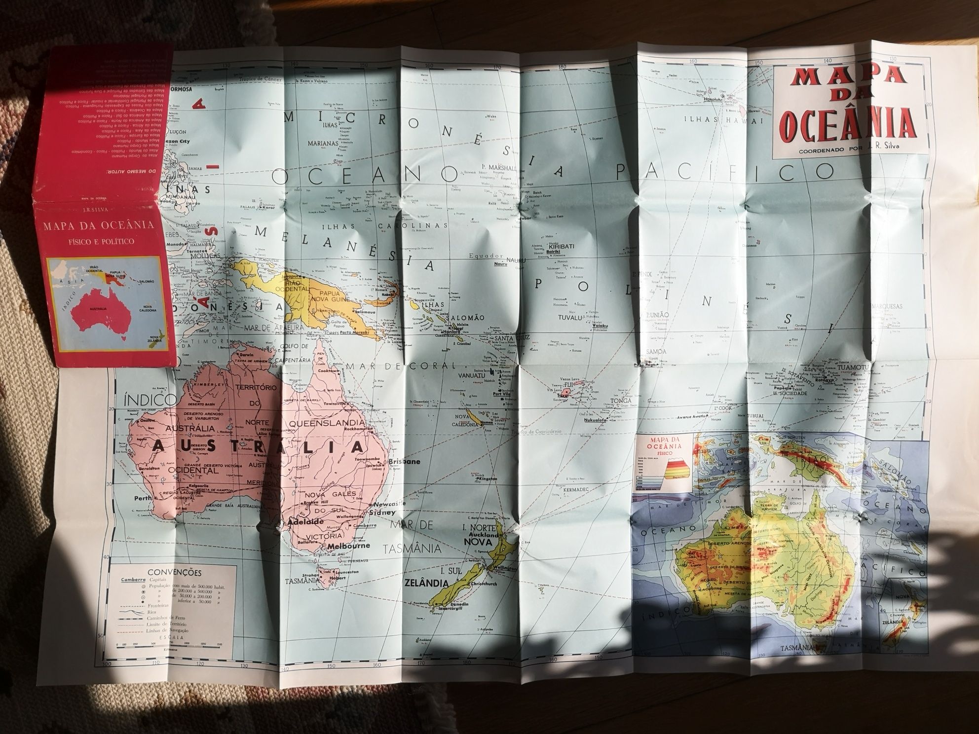 mapa antigo - Oceânia
