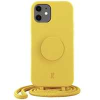 Etui Just Elegance z PopGrip dla iPhone 11/Xr 6,1" - Żółty