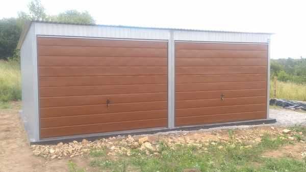 garaż blaszany 6x5 +pomieszczenie gospodarcze 2x2