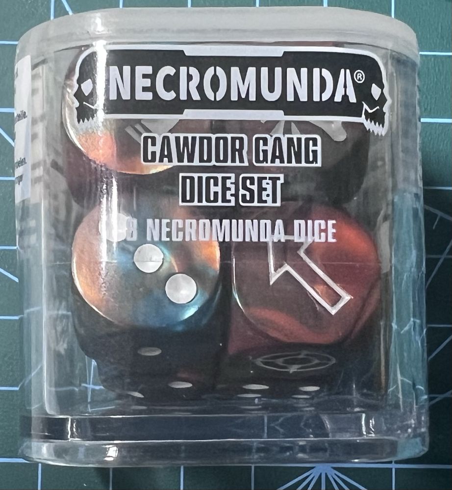 Necromunda Cawdor dices kości