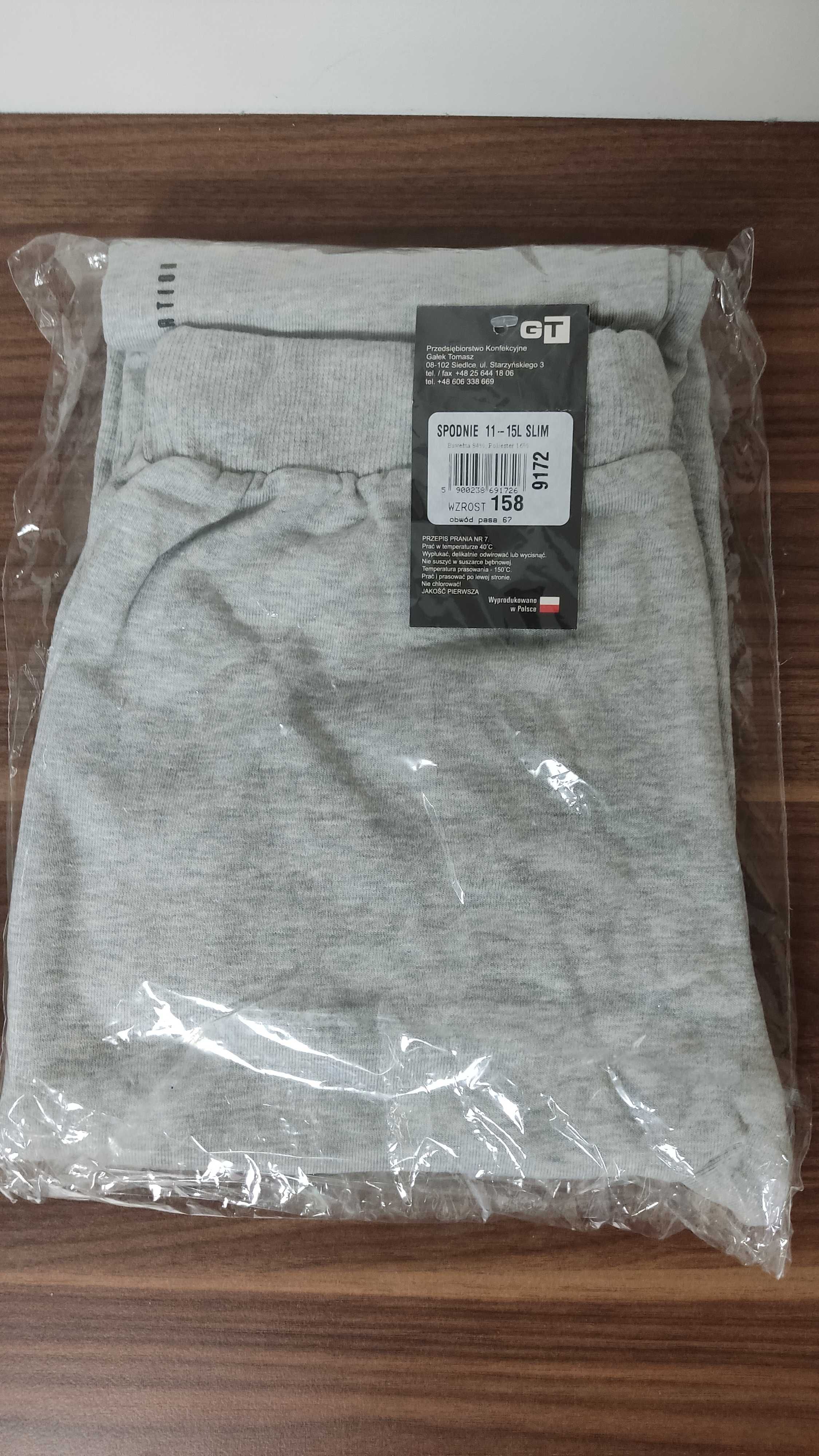 Dres spodnie dresowe GT 158 nowe szare
