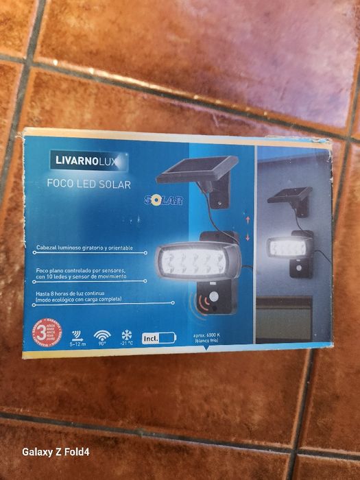 Projetor/Foco Led solar,sensor movimento