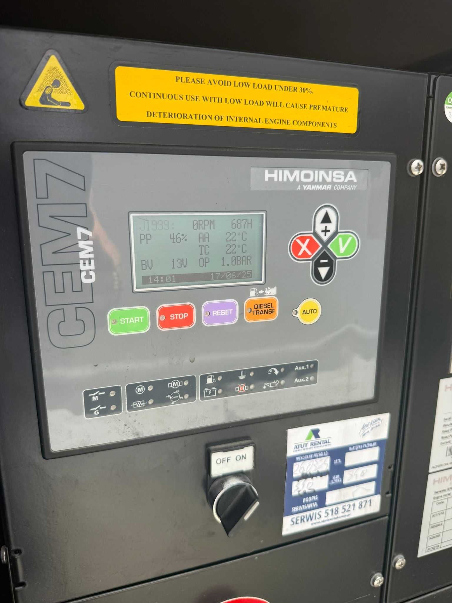 Agregat prądotwórczy HIMOINSA HFW 100 T5, rok produkcji 2022