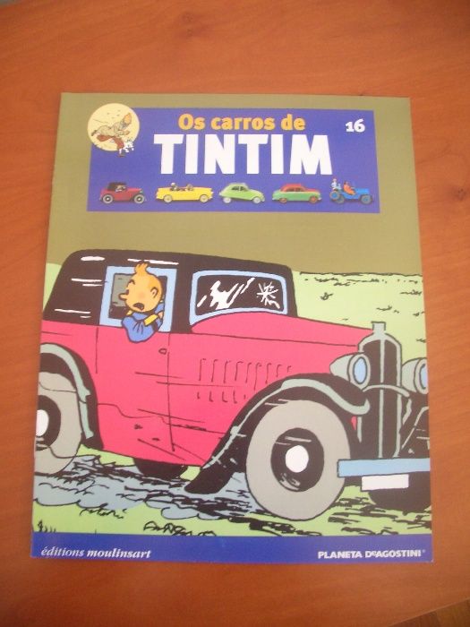 Carro do Tintim com fascículo informativo