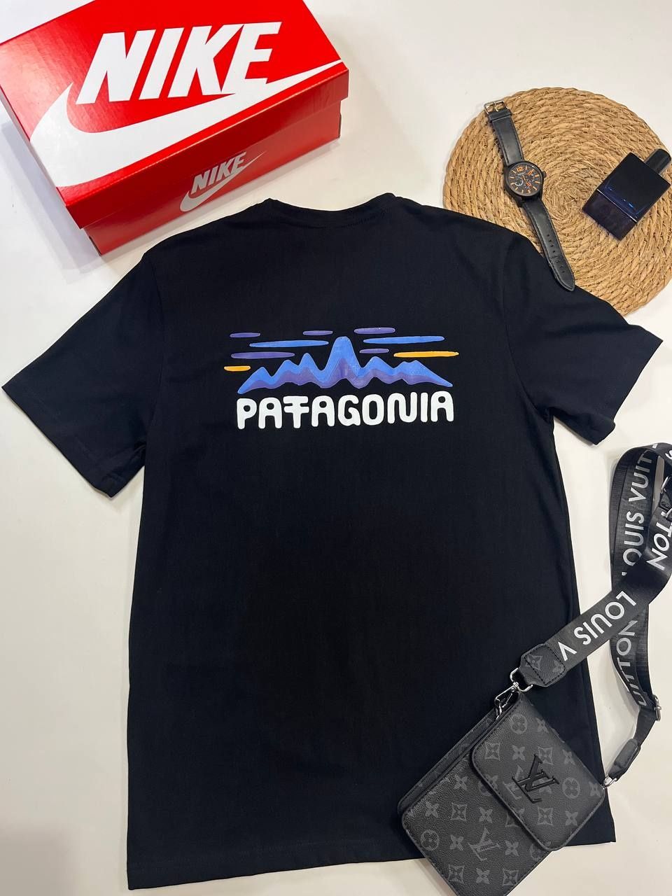 Футболка чоловіча/Патагонія/Футболка чорна / Patagonia/дешево