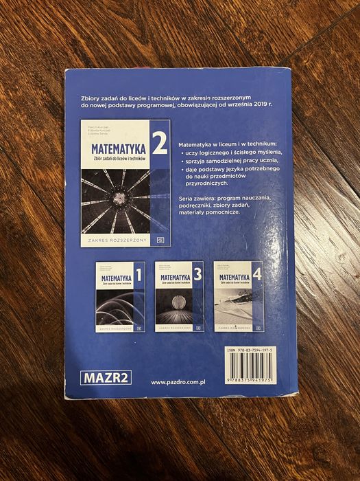 Matematyka 2 zbiór zadań Pazdro
