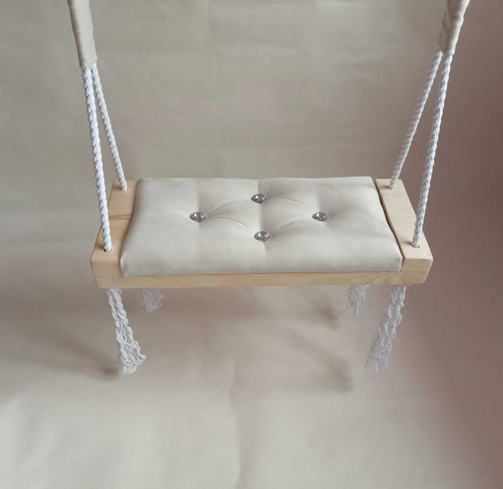 Huśtawka dla dzieci i dorosłych siedzisko tapicerowana