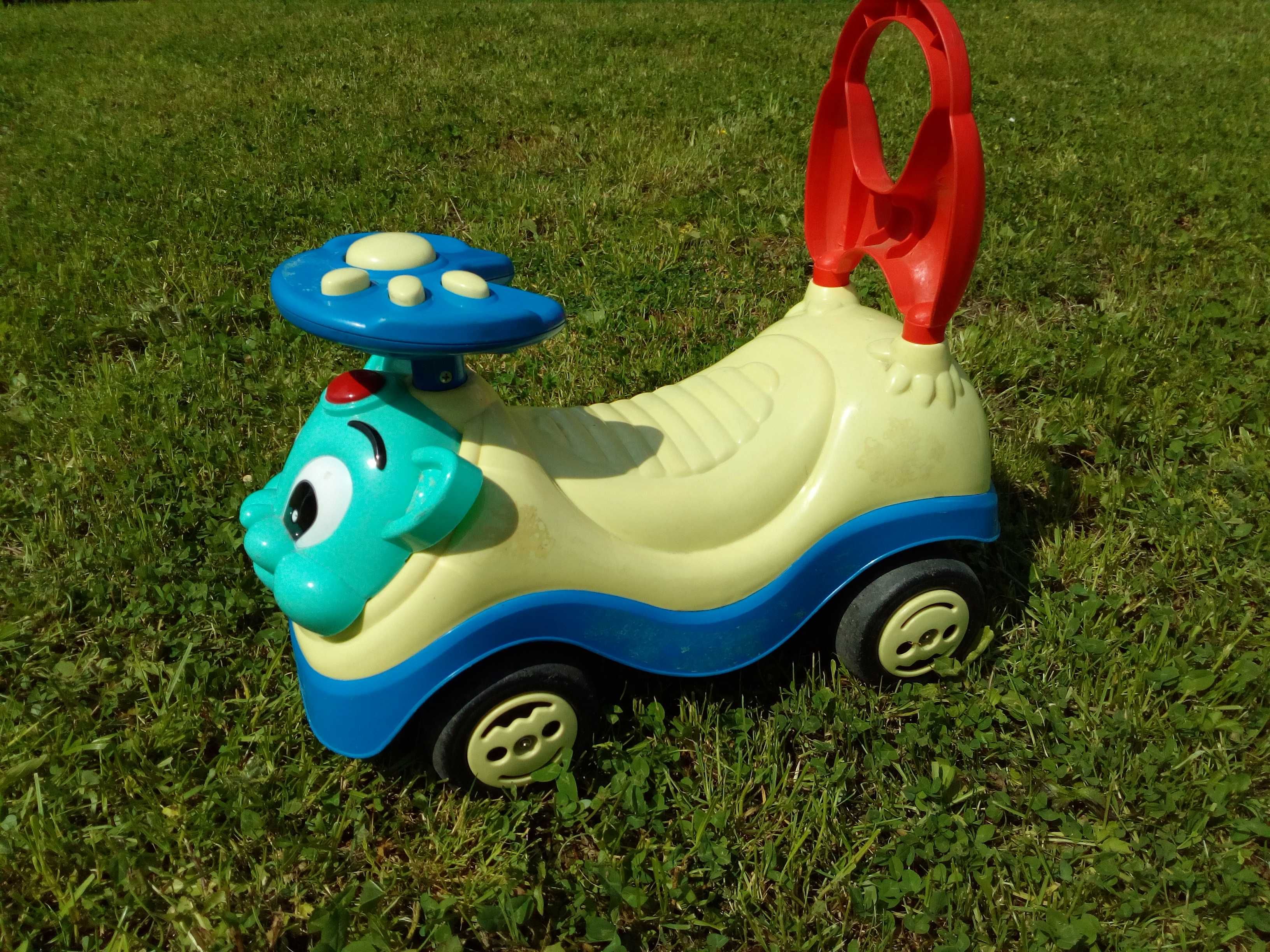 Jeździk pojazd autko pchacz dla dziecka grajacy myszka