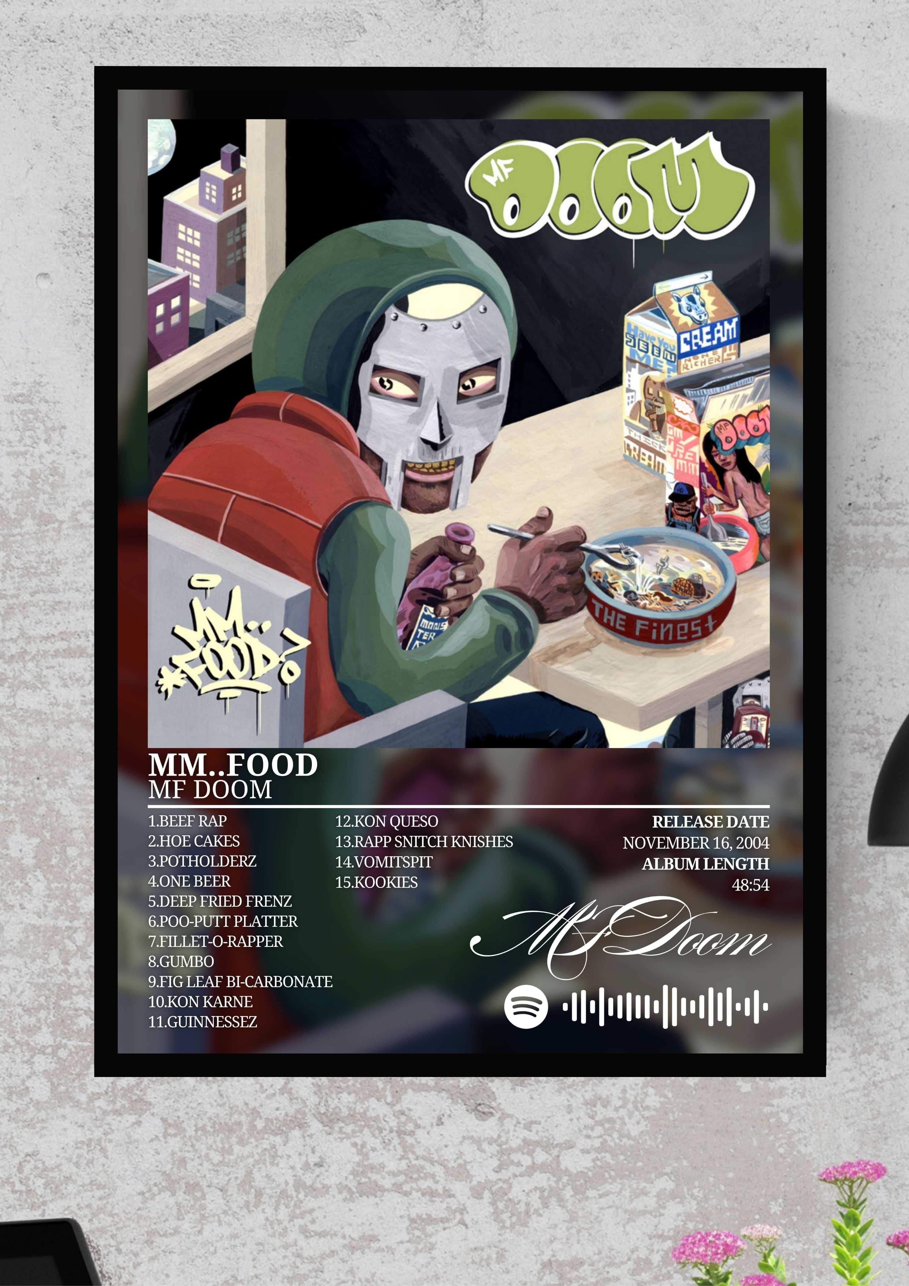 Mf Doom Mm Food plakat w ramce a3