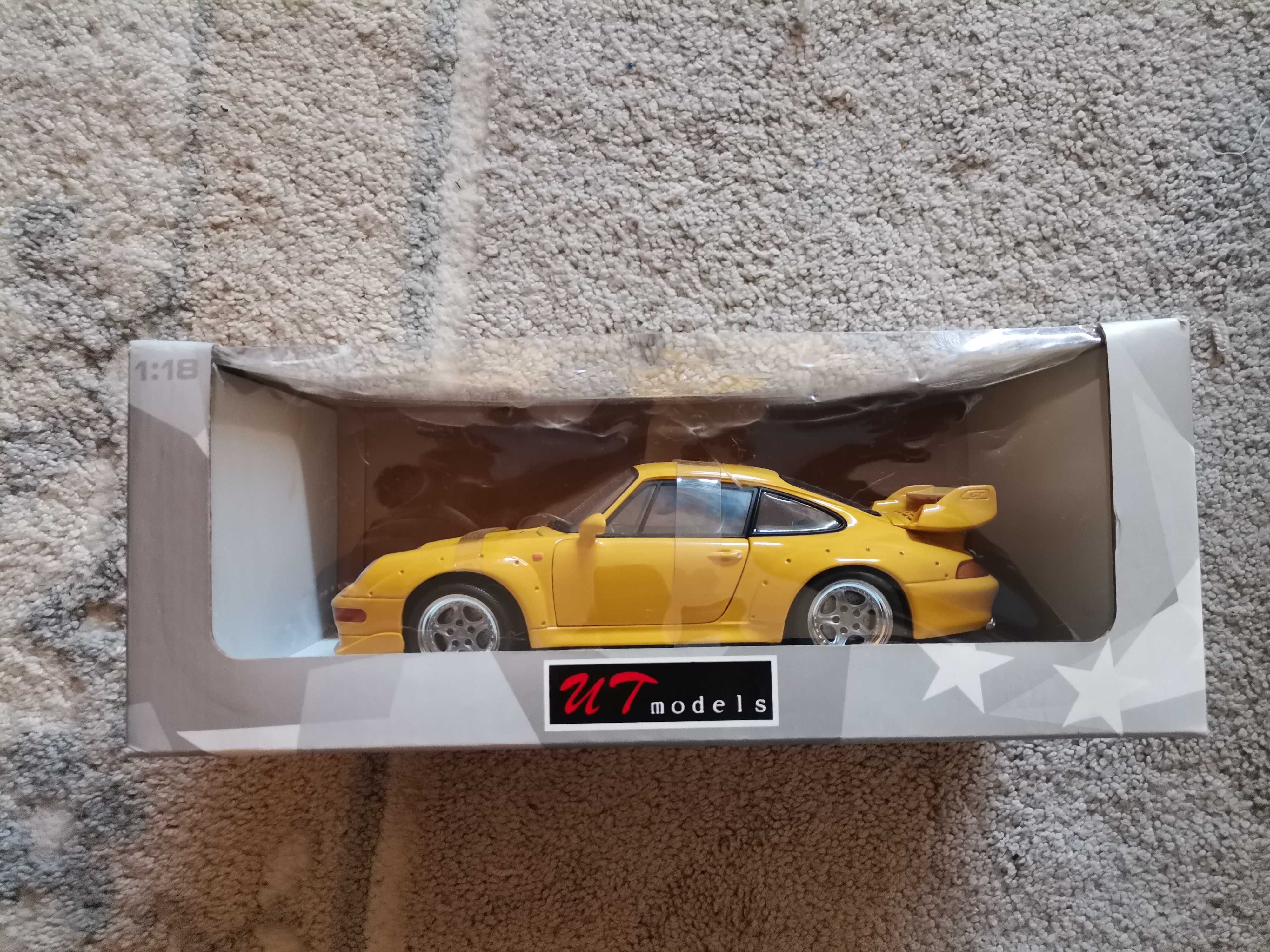 Ut Models Porshe 911 Gt2 1:18,street amarelo