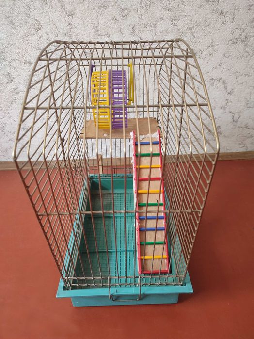 Клітка для гризунів / птахів + кулі для гризунів + інші дрібнички