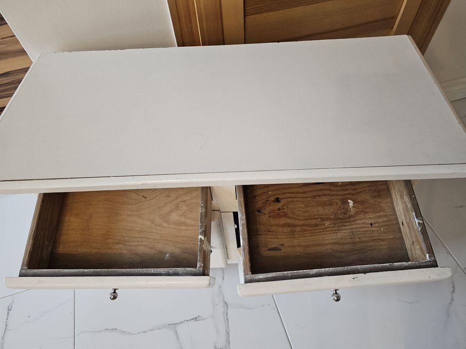 Szafka pomocnicza szafeczka konsola drewno biała