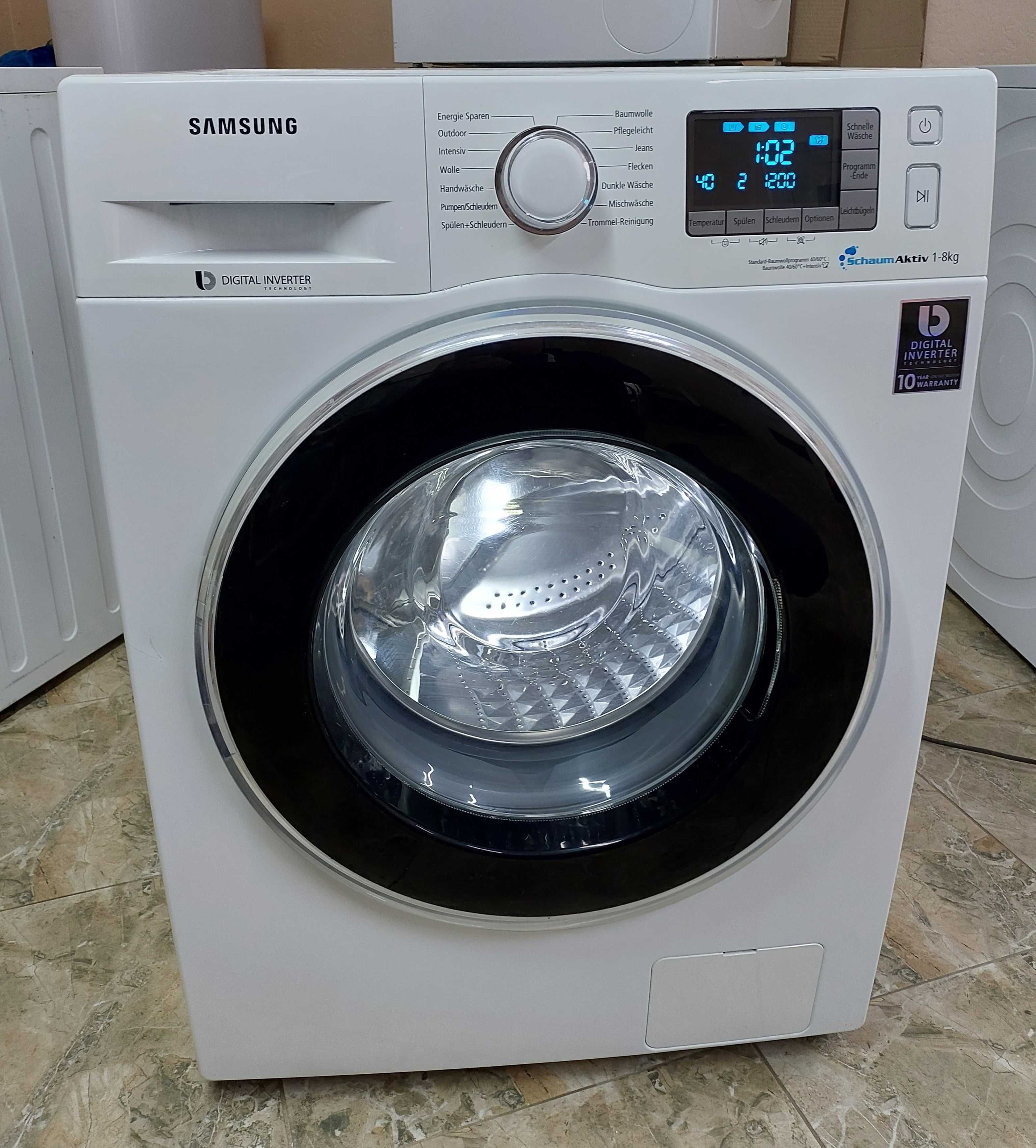 Пральна машина пралка на 8кг А+++ Самсунг Samsung WF80F5EBP4W б/в
