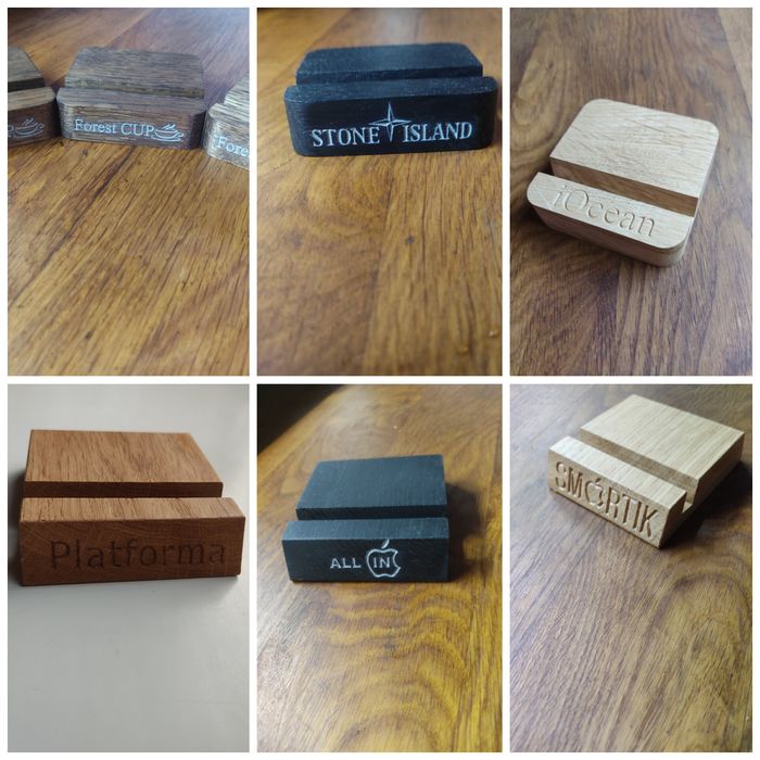 Підставки під телефони, планшети для магазину з брендуванням