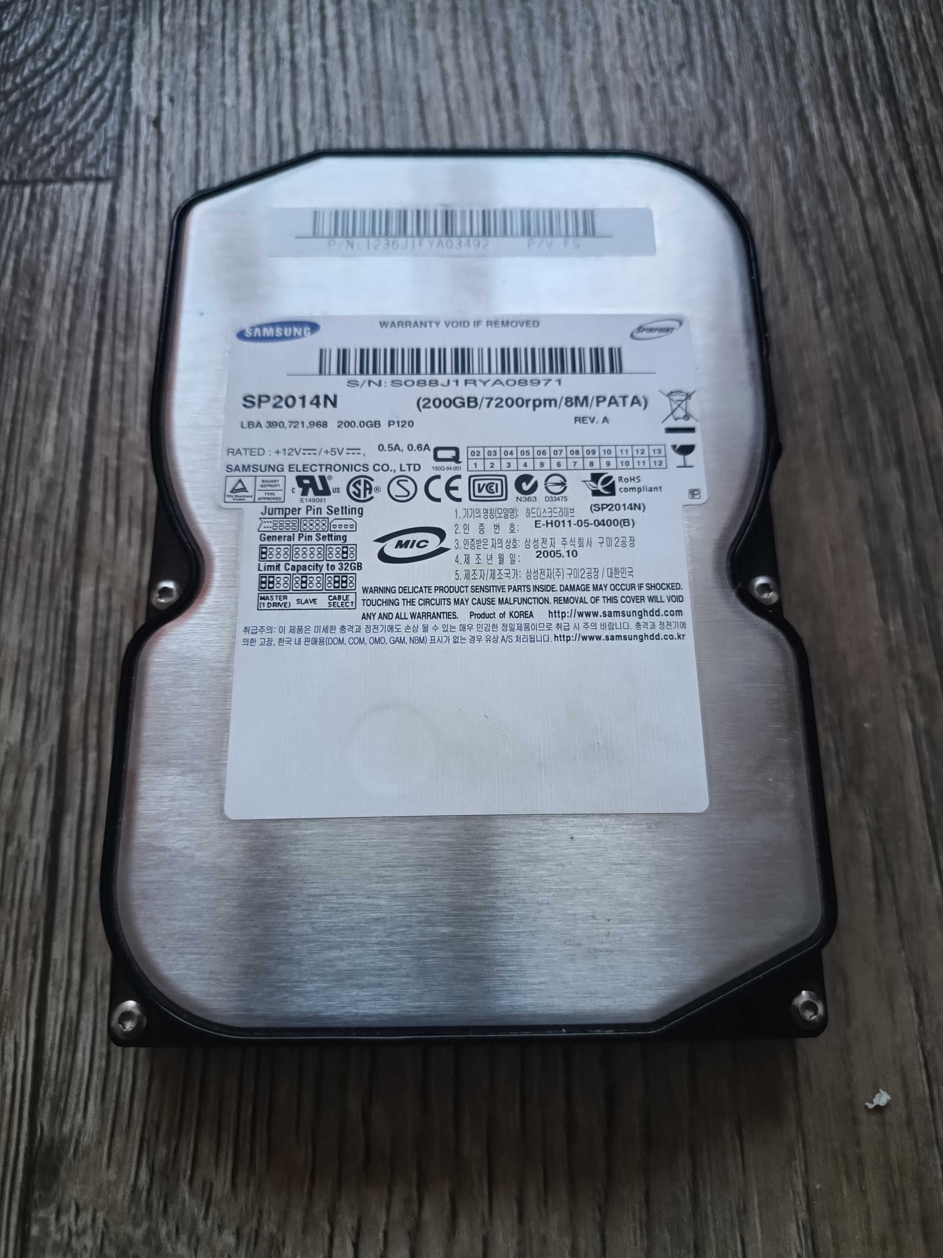 Вінчестер HDD 200gb
