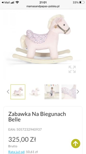 Piękny koń na biegunach Mamas&Papas