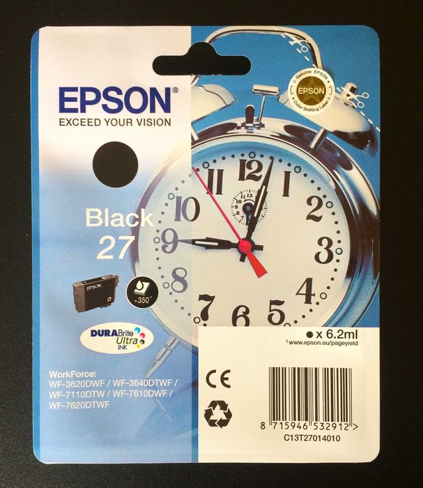 Tinteiro EPSON - Black 27 (Relógio)